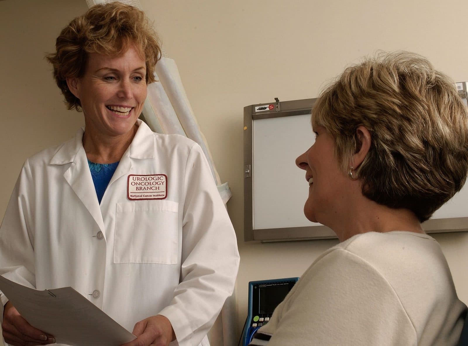 Doctor in conversation with a patient during a consultation